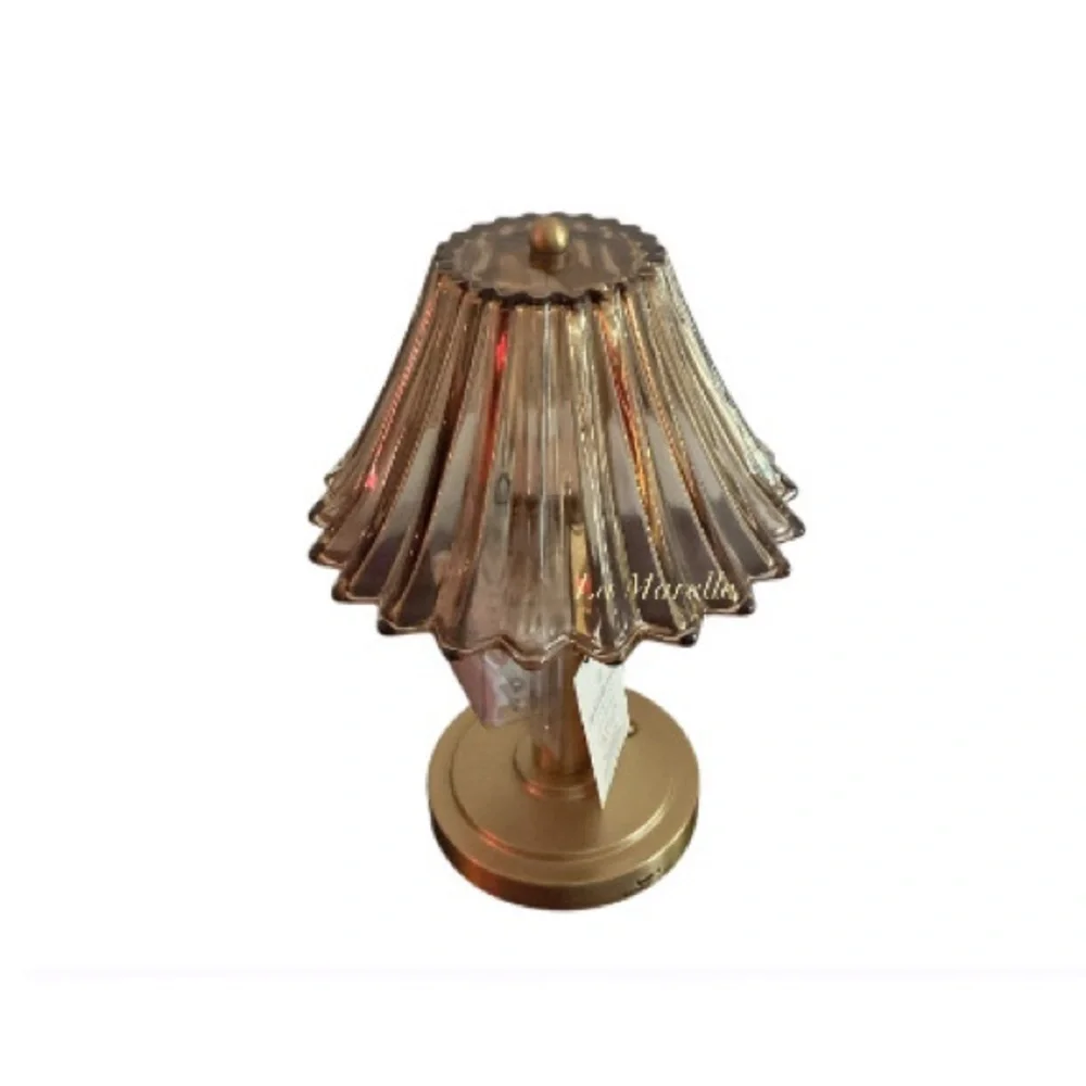 Glass Shade Table Lamp Tan - Hearth & Hand™ with Magnolia Christmas 2025